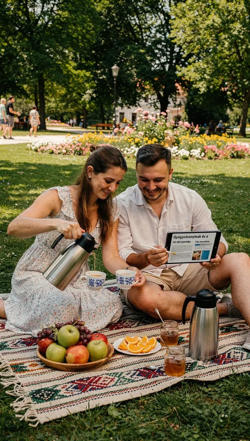 Gyógyteák összetevői, mint például a hibiszkusz és a kamilla, amelyek segíthetnek a vérnyomás szabályozásában.