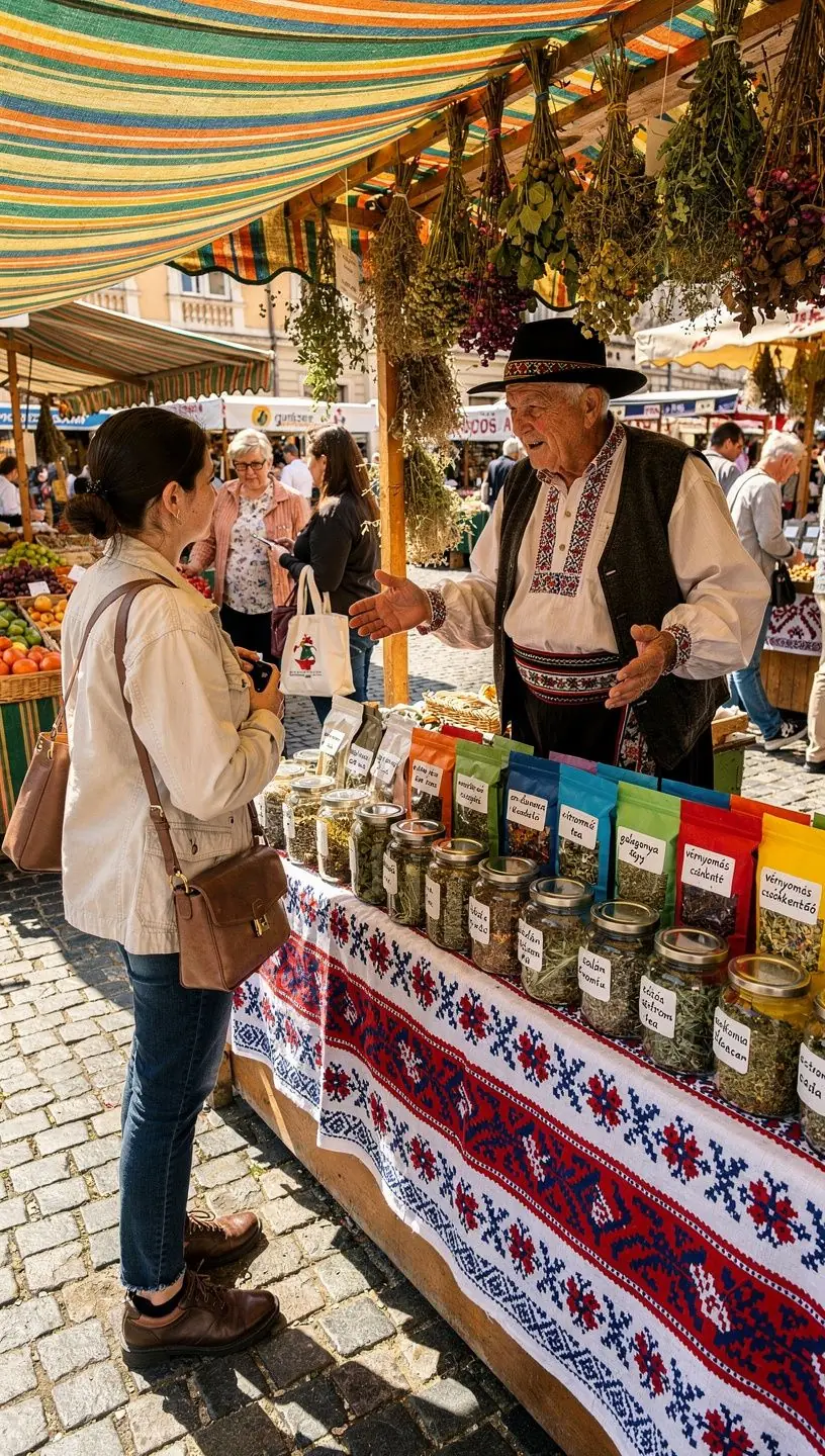 Színes teás poharak egy asztalon, különböző gyógyteákkal a vérnyomás optimalizálására.